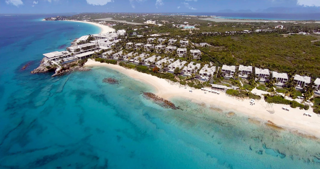 Looking down on the Four Seasons Anguilla