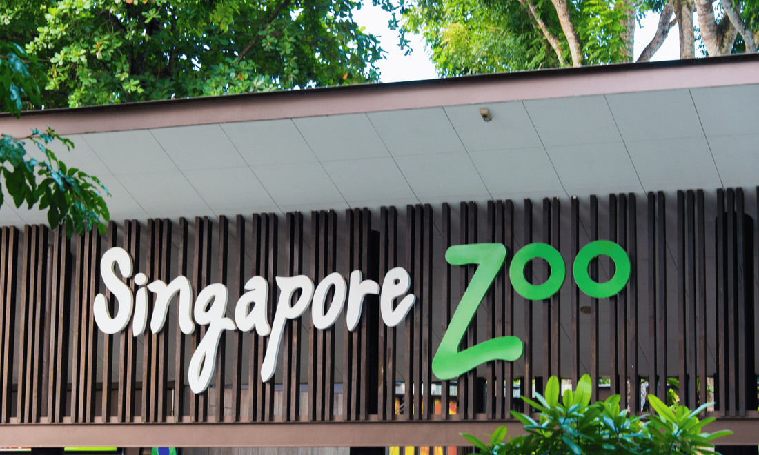 The entrance sign of Singapore Zoo